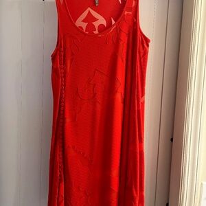 Indies Coral Red Dress